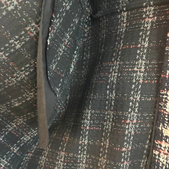 New Maje Paris Renafay Plaid Tweed Bouce Mini Dress Women’s Medium - Picture 8 of 15